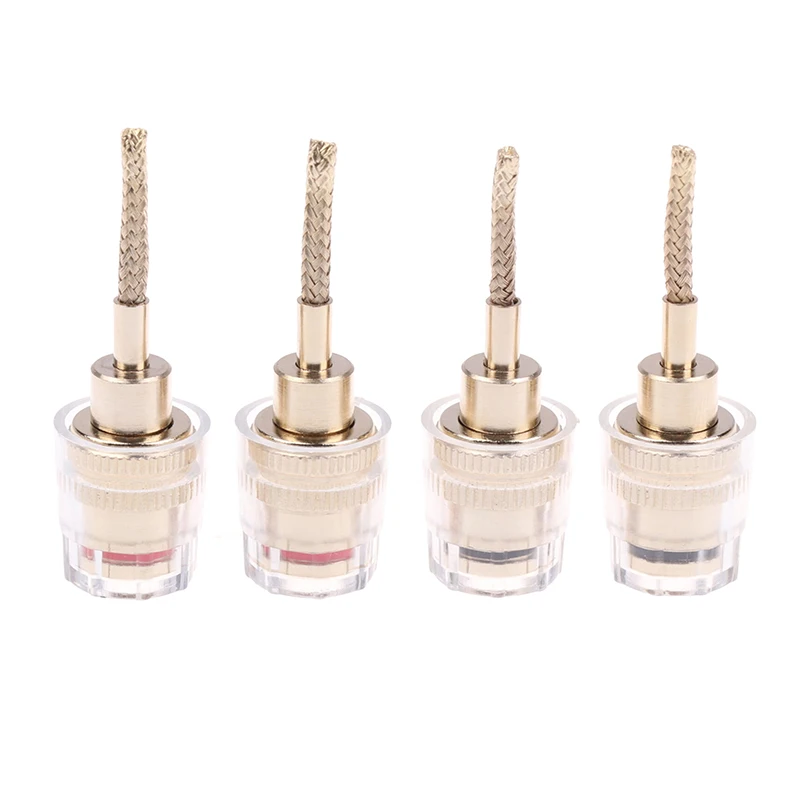 2/4Pcs 4mm Bananen Buchse Auf 2mm Pin Vergoldet Stecker HIFI Kabel Adapter Stecker – Detail 10