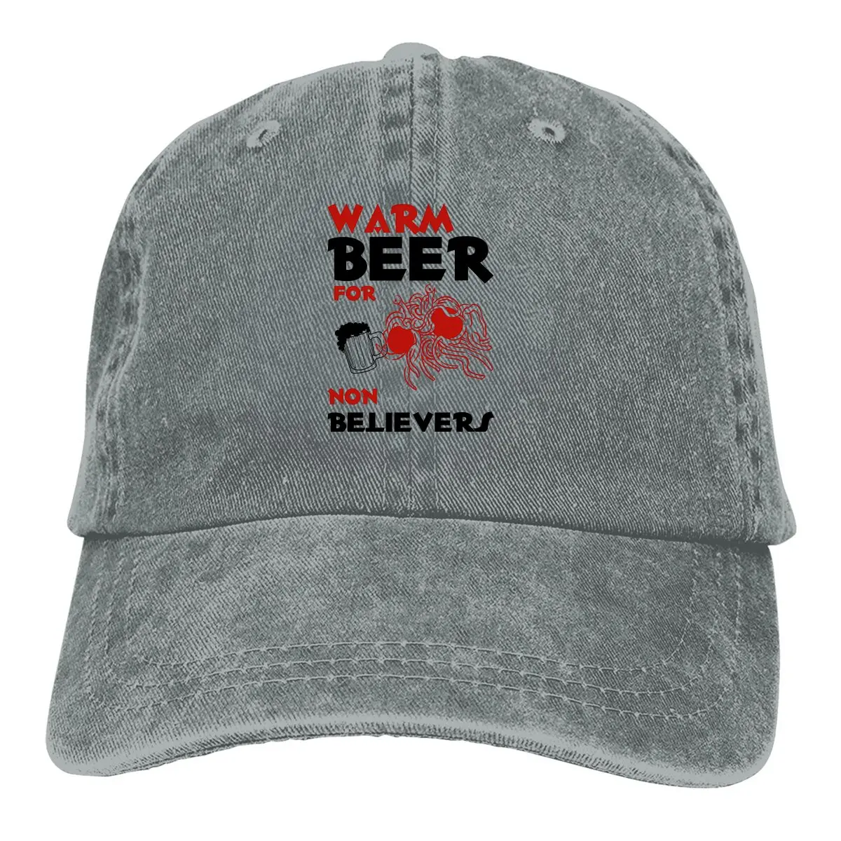 

Summer Cap Sun Visor Warm Beer For Non Believers Hip Hop Caps Flying Spaghetti Monster Cowboy Hat Peaked Trucker Dad Hats