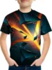 Simple Geometry 3d Print Retro Top Tee Shirt Kids Boys Clothes Short Sleeve Casual Children's Clothing Fashion T Shirt For Boys 3