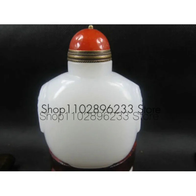 

Китайская идеальная форма, 3,2 дюймов, Нефритовая бутылка для табака NR