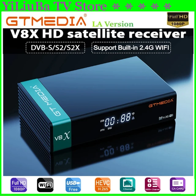 Genuine]GTMEDIA V8X HD 1080P Satellite Receiver DVB-S/S2/S2X Built-in 2.4G WIFI  H.265 Upgrade by GTmedia V8 Nova V8 Honor V7s2x - AliExpress