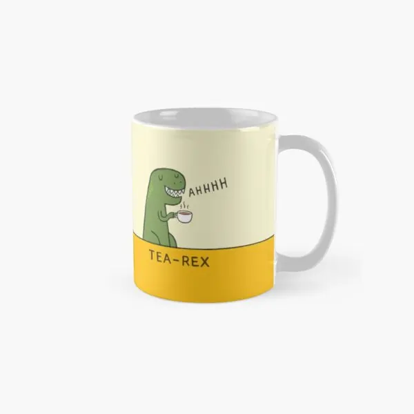 

Классическая кружка с ручкой Tea Rex, круглая чашка, простая посуда для напитков, подарки, изображение кофе, печатная фотография