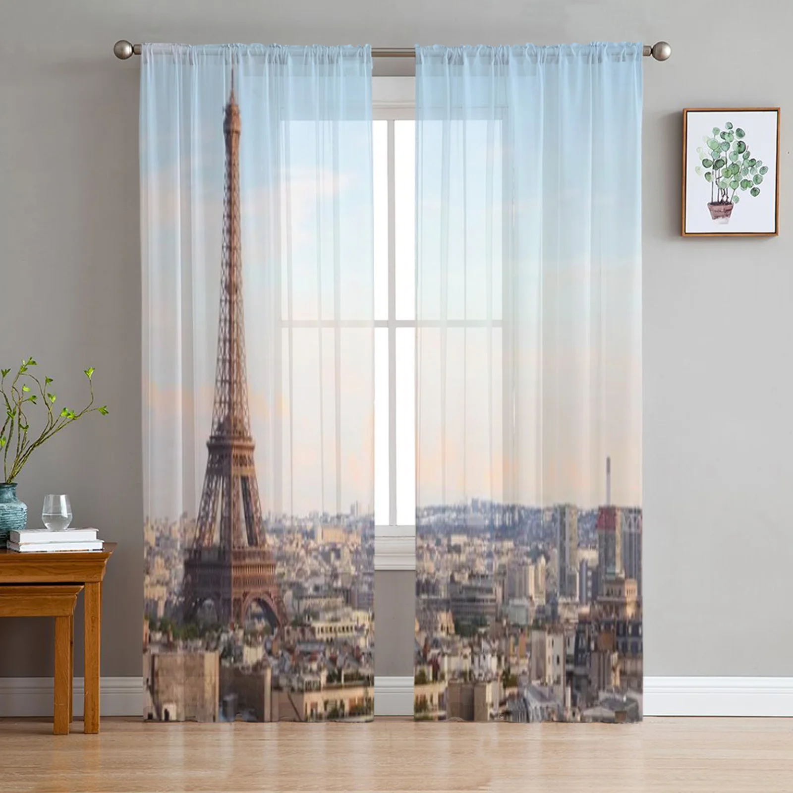 Eiffel Tower Paris Curtains