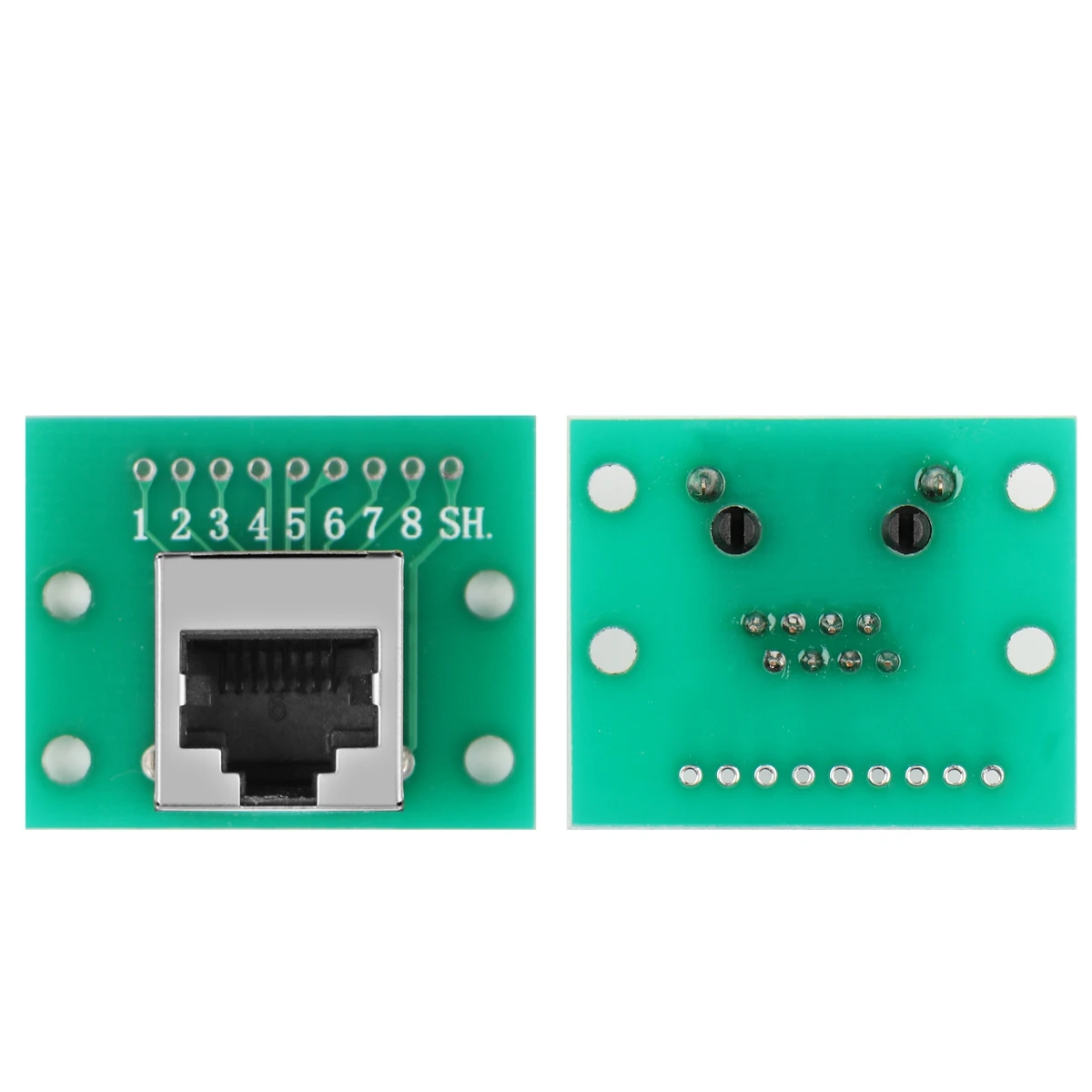 RJ45 네트워크 포트 어댑터 8P 수직 및 수평 변환 테스트 보드 네트워크 포트 어댑터 터미널 블록 회로 기판