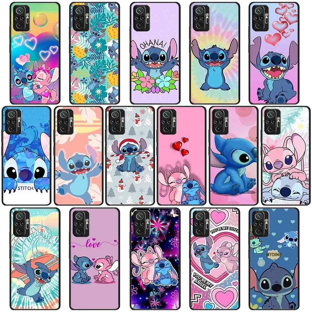 Kt-41 Custodia In Silicone Angel Stitch Per Xiaomi Mi Redmi Note S2 10 10S 10T 11 11S A3 9T Poco C40 Pro M