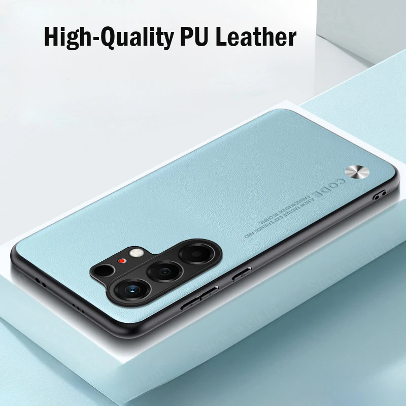 Luxury PU Leather Shockproof Silicone Phone Case Cover - Ultra Back Protection Coque