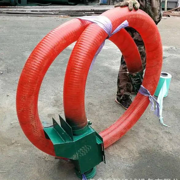 Grain Suction Machine Flexible Screw Conveyor Grain Auger Feeder / Container Suction Loading and Unloading Machine