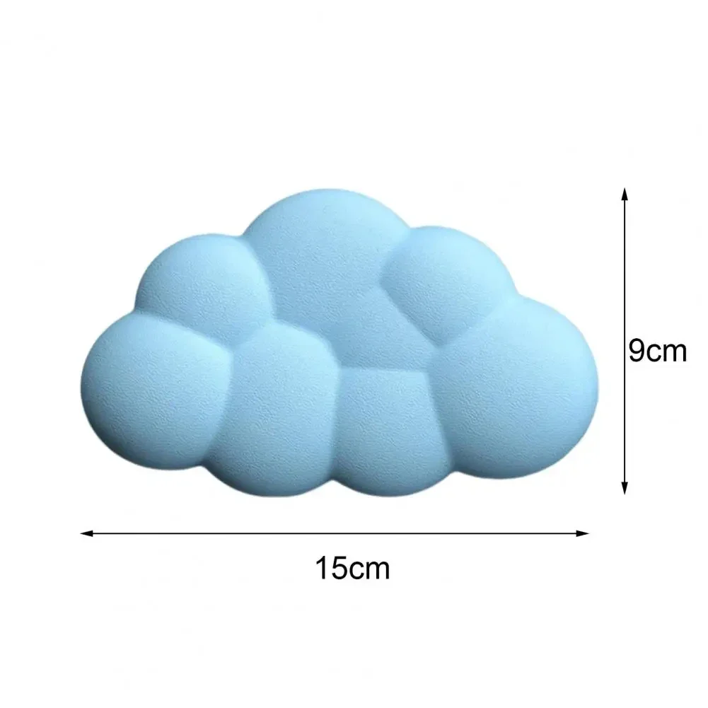 Soft Cloud Shaped Keyboard Wrist Rest Pad Memory Cotton Comfort Mouse Pad Waterproof PU Leather Hand Pillow Typewriting Tools