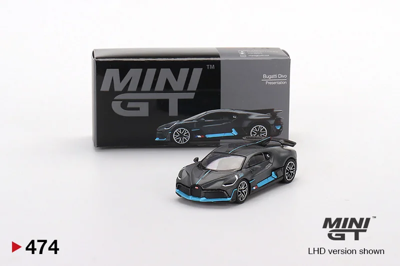 

MINIGT 1:64 Bugatti Divo Presentation#474 Diecast Model Race Car Kids Toys Gift
