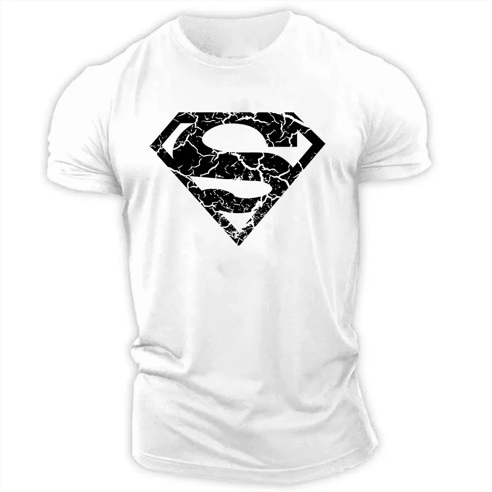 Summer Casual Outdoor Sports Style 2d Cartoon Print Men'S Short Sleeve Crewneck Men T-Shirt Loose And Comfortable Quick Drying