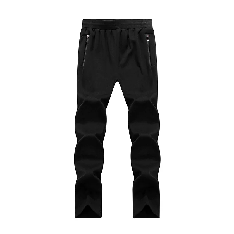 Men Training Pants Sweatpants Winter Fleece Trousers Male Leisure