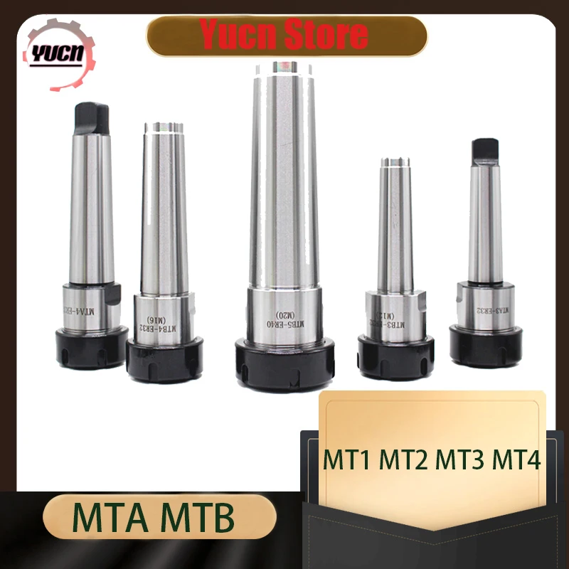 Mta Mtb Mt1 Mt2 Mt3 Mt4 Morse Cono Shank Er Er11 Er16 Er20 Er25 Er32 Er40 Centro Di Lavoro Cnc Mt Er Portautensili Tornio Mandrino