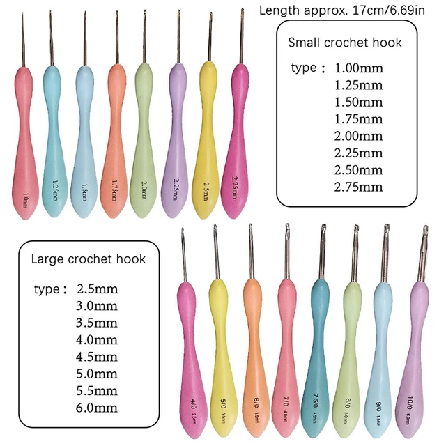 8pcs /set Crochet Hooks Set For Wool Yarn Knitting Crochet Knit