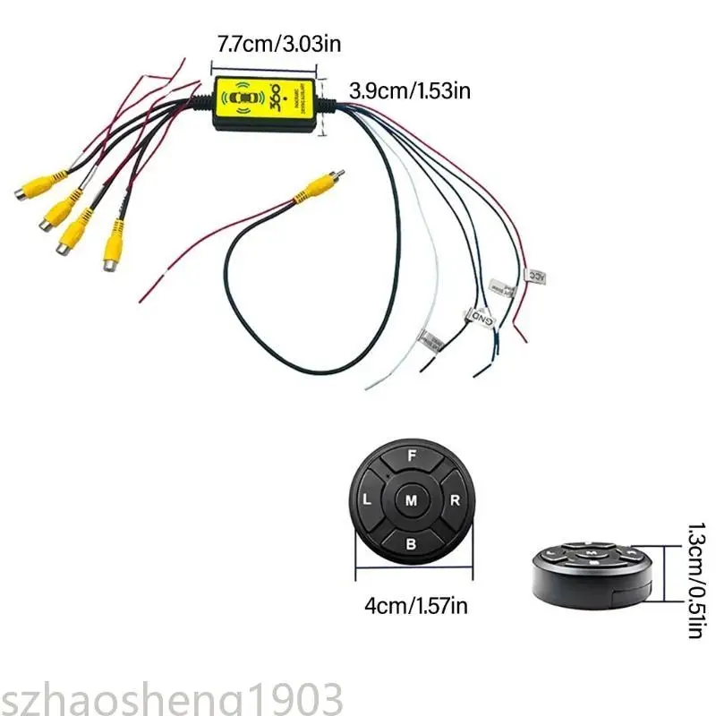 B5XC Waterproof Wide Converter Camera Adapter With High Resolution Imaging & Weatherproof For Long Lasting Vehicle Use