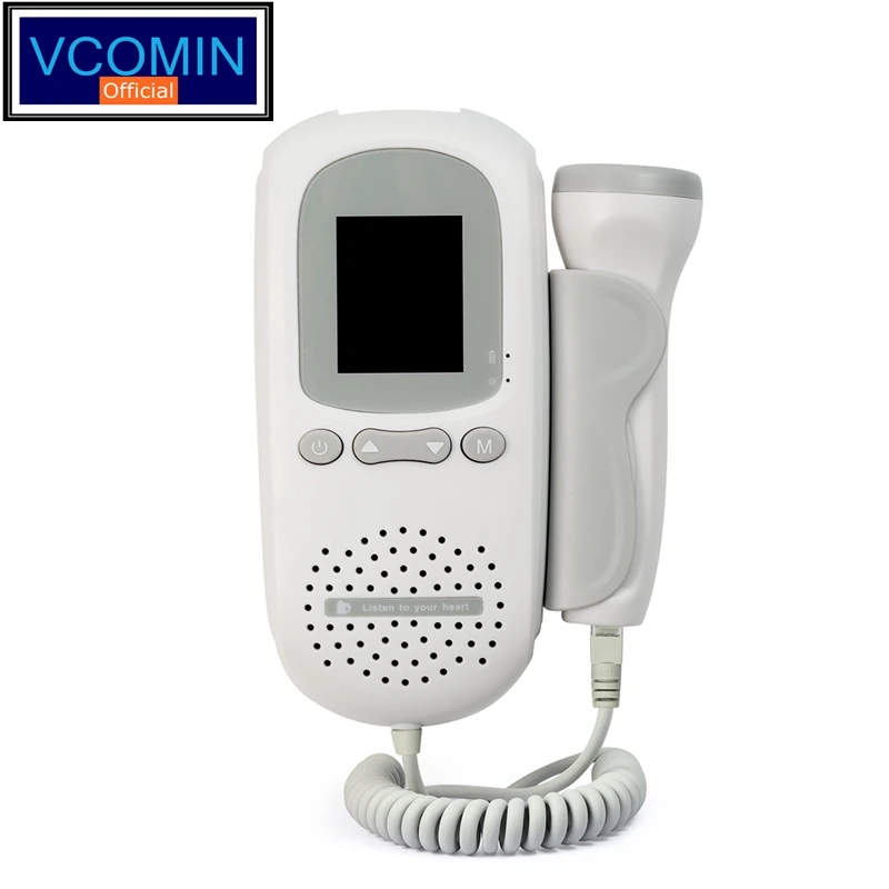 Vcomin Fetal Doppler Hand-Hold Pocket Suono Portatile Baby Heart Gravidanza Ultrasuoni Fety Doppler Detector Machine Monitor Noleggio
