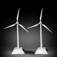 Générateur éolien solaire 2 en 1, modèle cadeau, support d'exposition, moulin à vent, Kit d'assemblage éducatif, décoration de bureau, générateur d'énergie 2