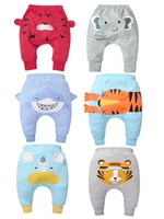 1pcs Random Infant/Toddler Cotton Elastic Small Animal Pants Baby Pants Harlan Pants Spring and Autumn Child Accessories 1