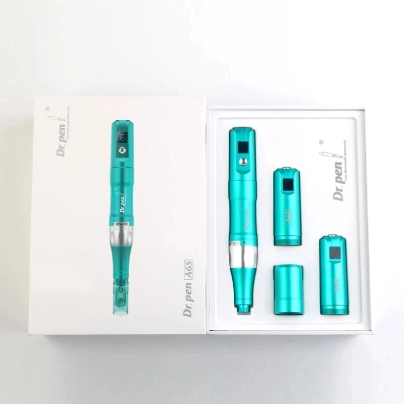 Электрическая машинка Dr.Pen Ultima A6S с 2 картриджами набор для ухода за кожей