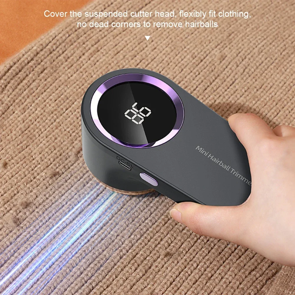 Electric Lint Remover Electric Hairball Sweater Trimmer Type-C USB charging Convenient Smart LED Pellet Cutter Fast Household 3