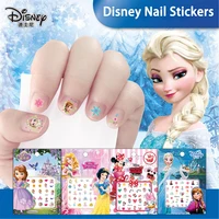 Disney Cartoon Frozen Princess Pooh Bear Snow White Makeup Nail Stickers Minnie Mickey Mermaid Stitch Stickers Toy For Kids DIY 1