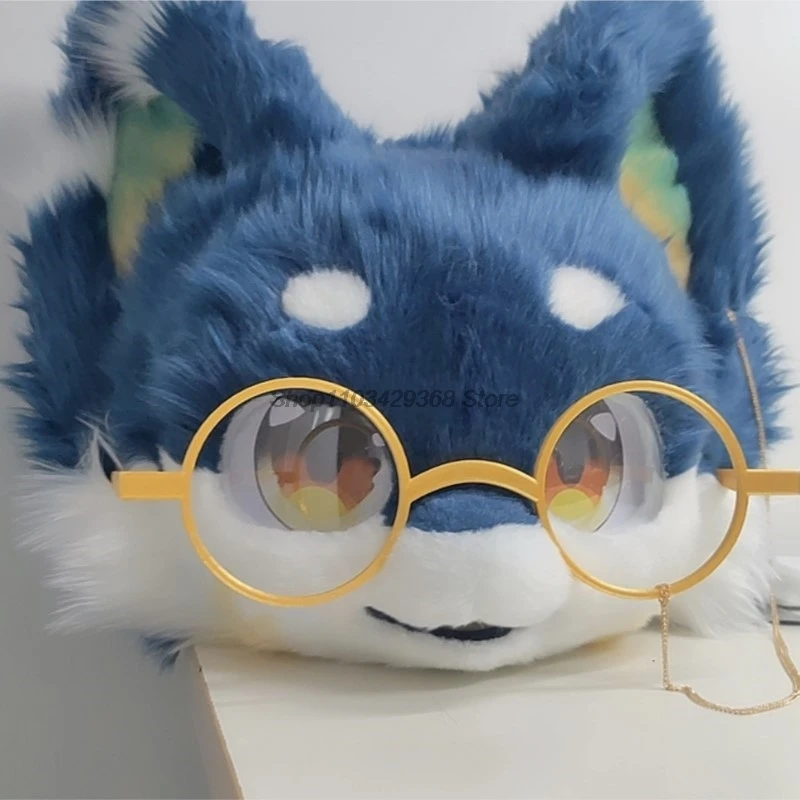 Animal Glasses Fursuit Accessories Kigurumi Mask Furry Costume Head Base Kig Fursuit Suit Halloween Kemono Head Cat