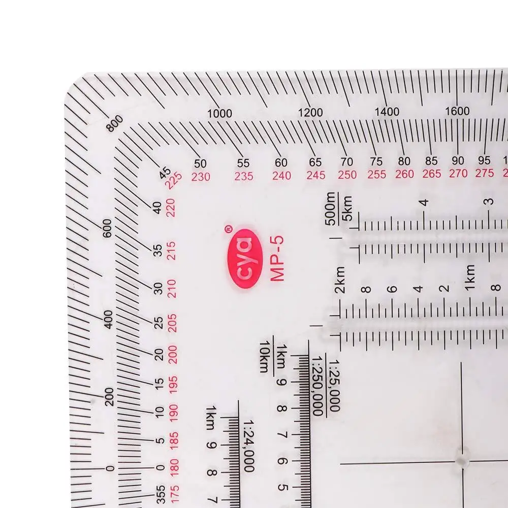 Land Navigation Protractor Coordinate Scale Protractor Map Topographical digital protractor for Technical
