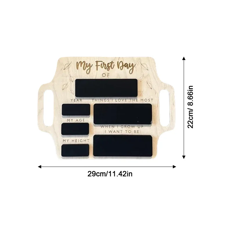 First Day Of School Sign Portable Hang Back School Blackboard Sign Personalized First Day Of Chalk Board Photo Prop Wooden Blackboard Wooden Chalkboard