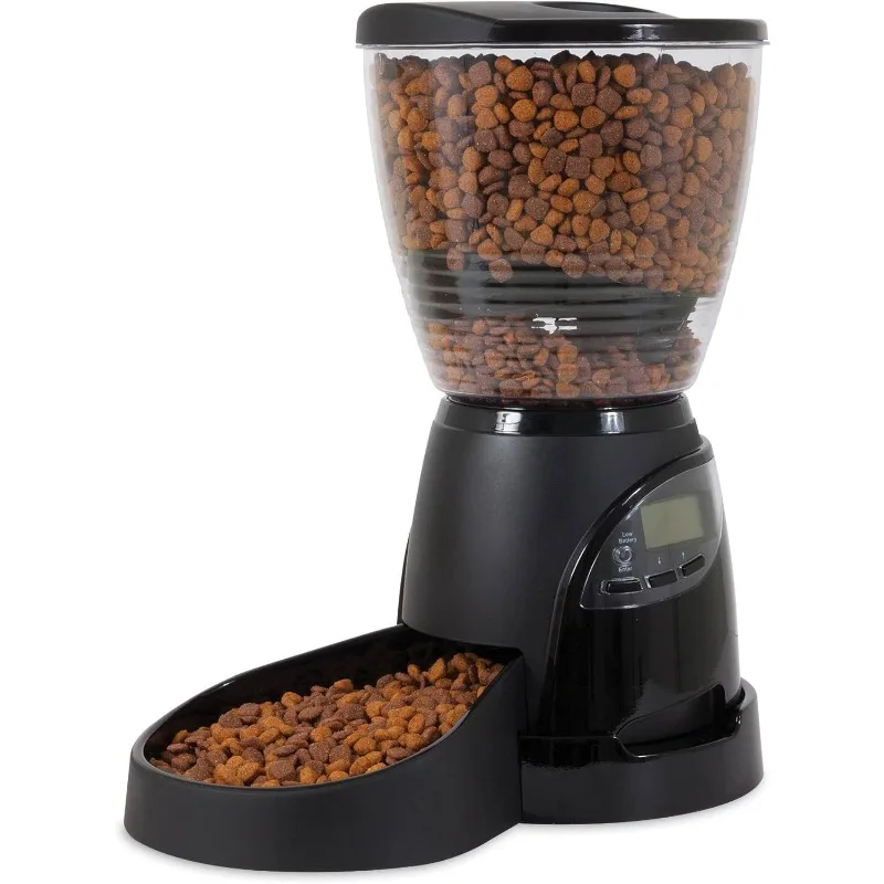 

Aspen Pet Lebistro Programmable Cat & Dog Feeder 2 Sizes Black (24232), 18 Cups