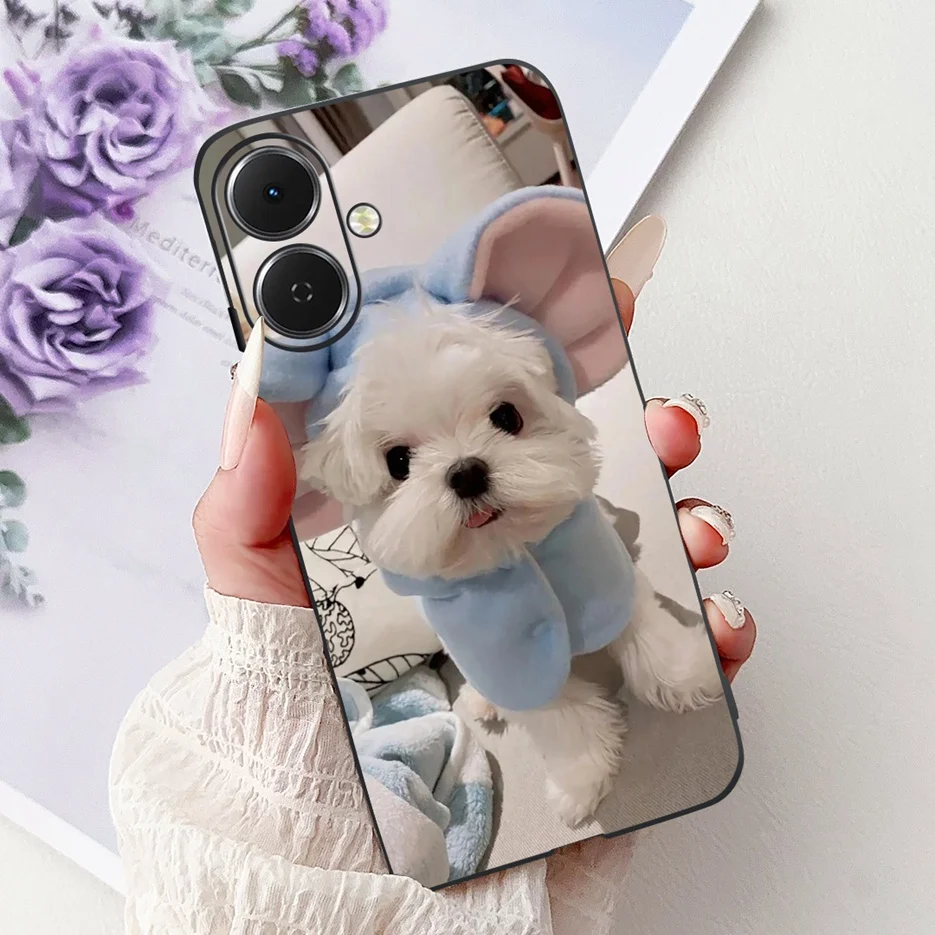 Stylish Painted Soft Silicone Phone Case - Vibrant Design Back Cover