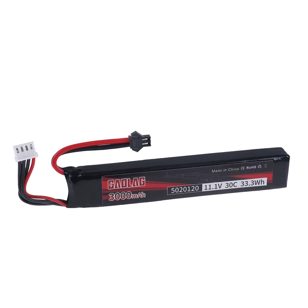 3s 11.1V 3000mAh 30C 5020120 Lipo Battery for Airsoft BB Air Pistol Electric Toys Guns RC Parts 5