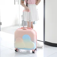 Ensembles de bagages valise de voyage avec poignée élargie, roues universelles silencieuses et serrure à combinaison pour étudiants 2