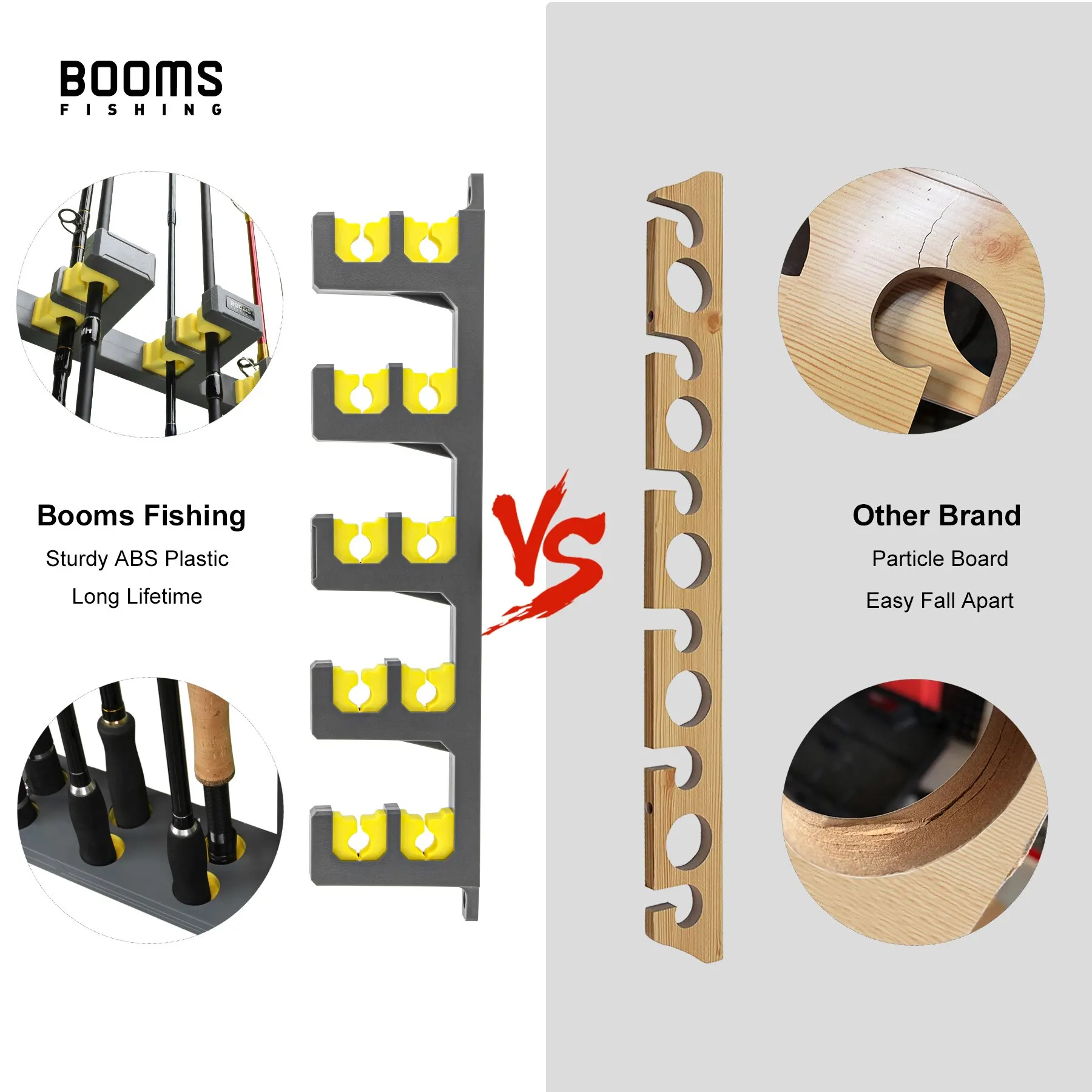 Fishing Rod Holder Up to 10 Rods Fishing Tools Accessories