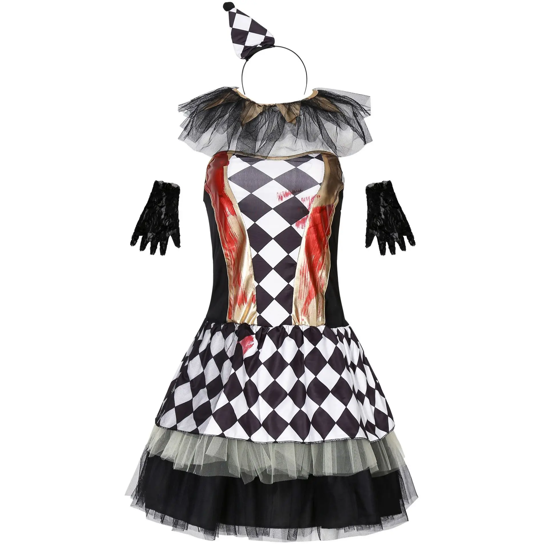 

Halloween costume cosplay makeup dance circus vampire zombie clown women's clothing