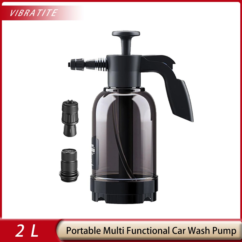 Portatile Multifunzionale A Pressione Manuale 2L Lancia Blaster Pompa Per Autolavaggio Spruzzatore D'Acqua Spruzzatore Di Schiuma Per I Dettagli Dell'