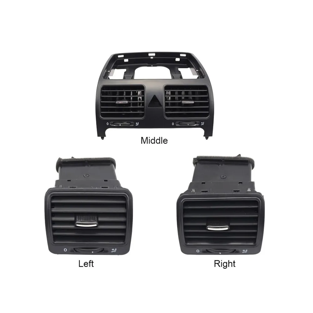 2004-2009년식 VW 제타 MK5 골프 5 레빗 블랙 대시보드 차량 에어컨 통풍구 1K0819728 1K0819703 1K0819704