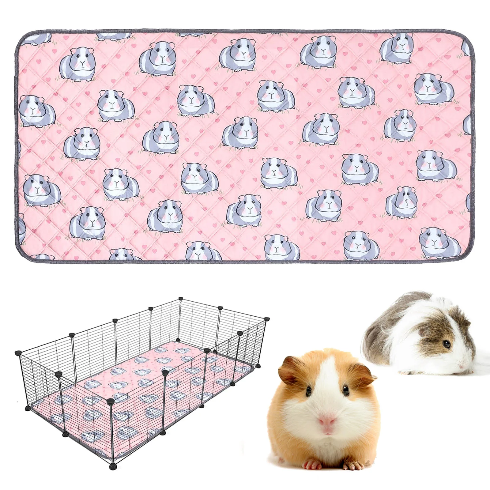 Guinea Pig Cage Mat Pee Pad Washable Small Pet Bedding Waterproof