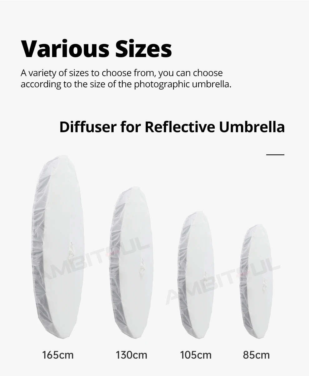 DPU-85T DPU-105T DPU-130T DPU-165T Professional Portable Photography Umbrella fo