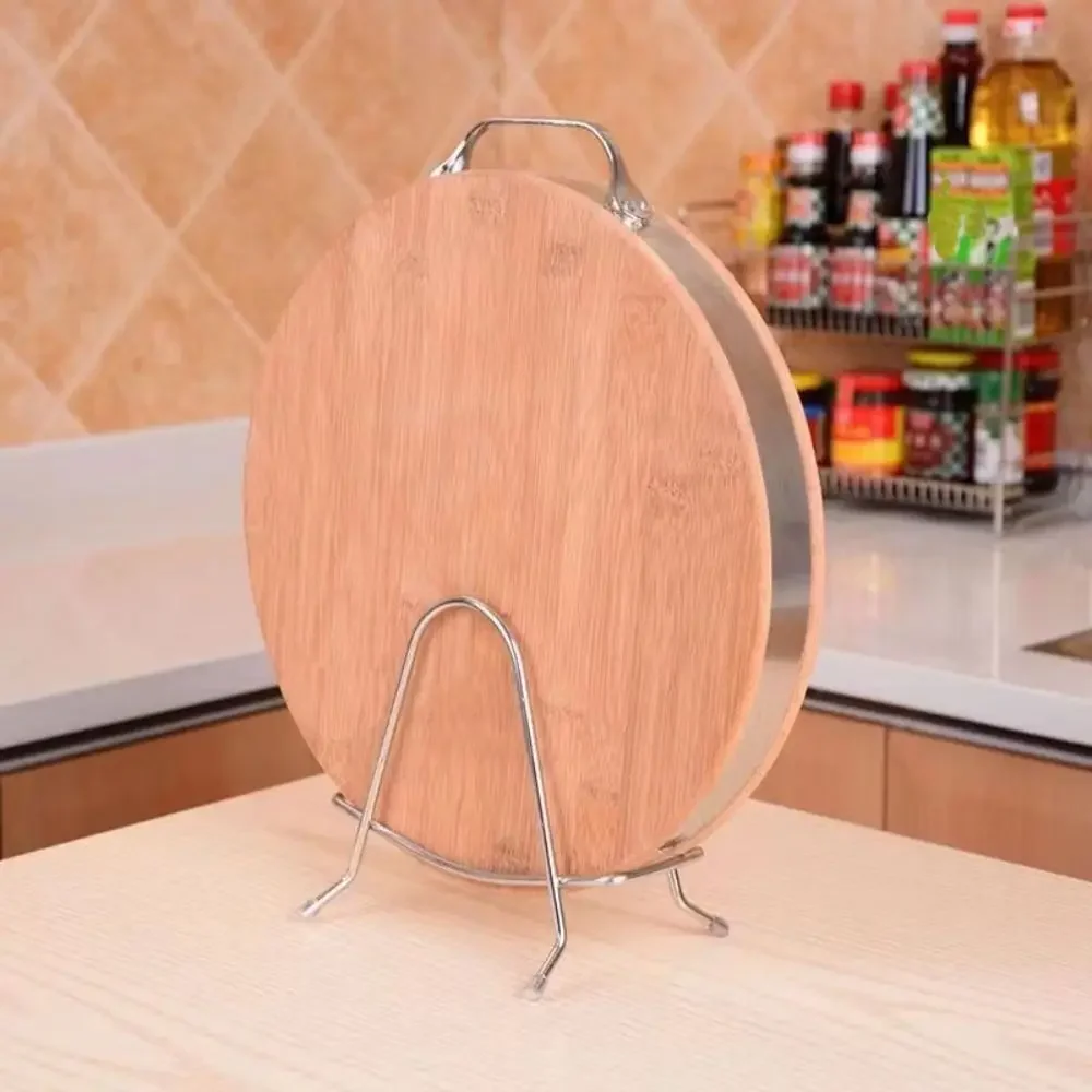 High quality cutting board rack Stainless Steel Chopping Cutting Board Storage Rack Stand household Kitchen Pot Lid Organizer 3