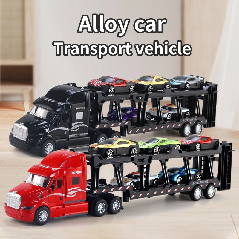 Alloy Toy Cars and Trucks Playset with Packaging Boxes