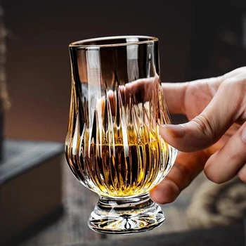 2pcs Light Luxury Whiskey Scotch Tasting Glass Crystal Glass Bar Party Supplies Mini Wine Cup Wine Cabinet Decoration 1