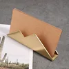 2Pcs/Set Gold&Silver Hill Business Card Holder Creative Storage Box Stainless Steel Business Card Holder Table Card Box 4