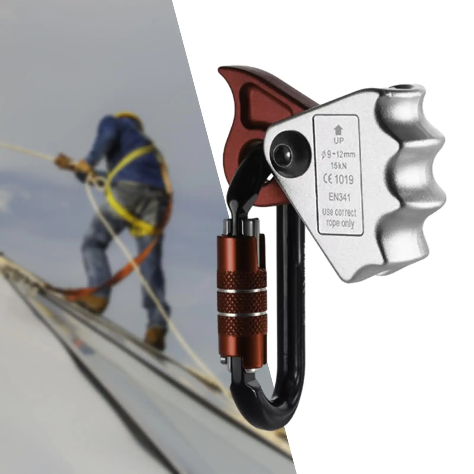 

Rope Grab Ascender Auto Locking Carabiner Clip Carabiner Clip for