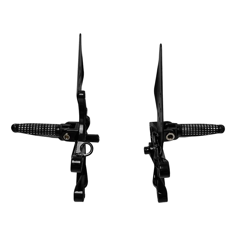 Motorcycle Footrests Front Rider Foot Pegs Bracket Set For KAWASAKI ZX636 2005-2006 ZX6R 2005-2008
