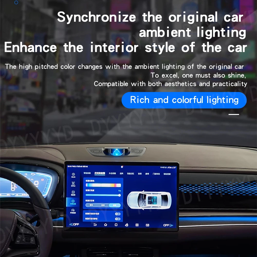 BYD 한 씰 06 스피커 DMI 자동 리프팅 센터 트위터 오디오 EV 트레블 앰비언트 라이트 개조 차량용 사운드 스피커