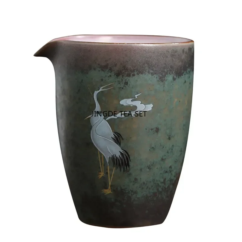 Chinese retro ceramic kiln Huan Cai tea cup coarse pottery Pu erh Kung Fu tea accessories