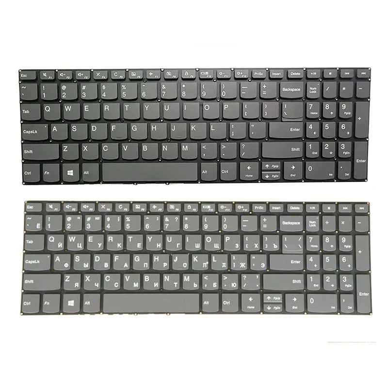 Teclado do Portátil para Lenovo Ideapad Novo Inglês Russo Ideapad 315ada05 3-15iil05 3-15are05 3-15igl05 3-15iml05