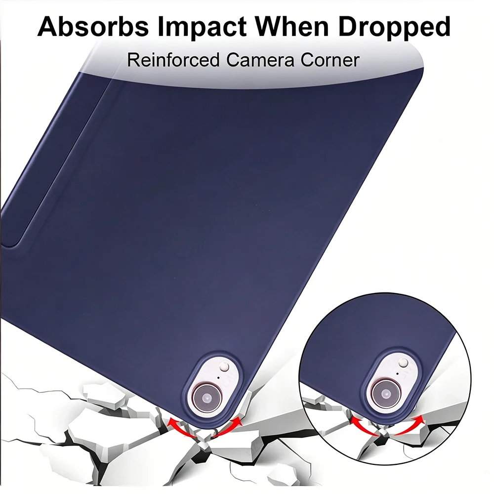 Premium Magnetic Flip Smart Cover with Soft Silicone Back