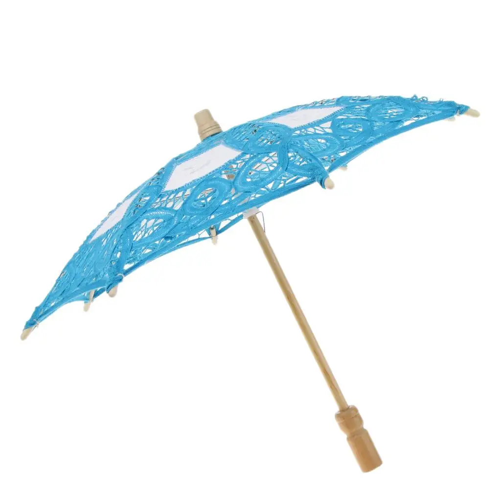 Lace Bridal Umbrella Embroidered for Dancing Costume Accessories mini umbrella bridal lace parasol set