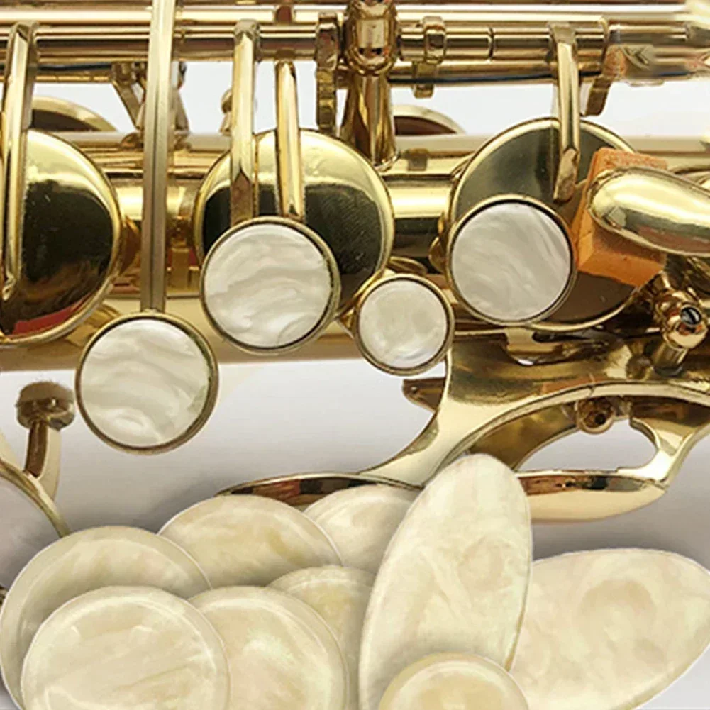90 Pezzi Intarsi In Plastica Madreperla Per Chiavi Sax Tenore E Alto