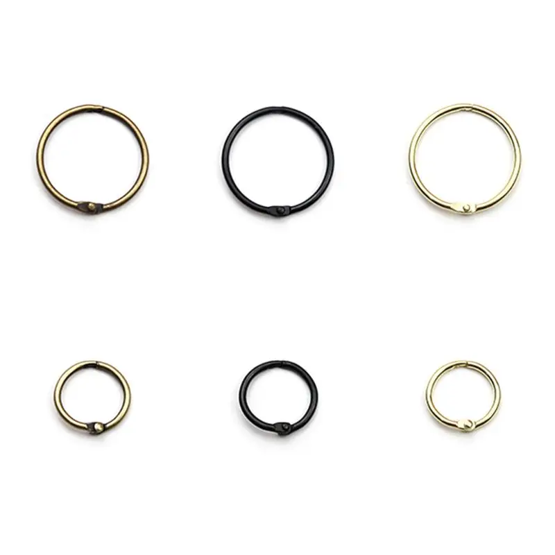 

Loose Leaf Binder Rings for Index Cards Files Documents Cards Pack of 10
